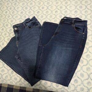 Lane Bryant Curvy Fit Stretch Jeans/2 Pair/Size 20